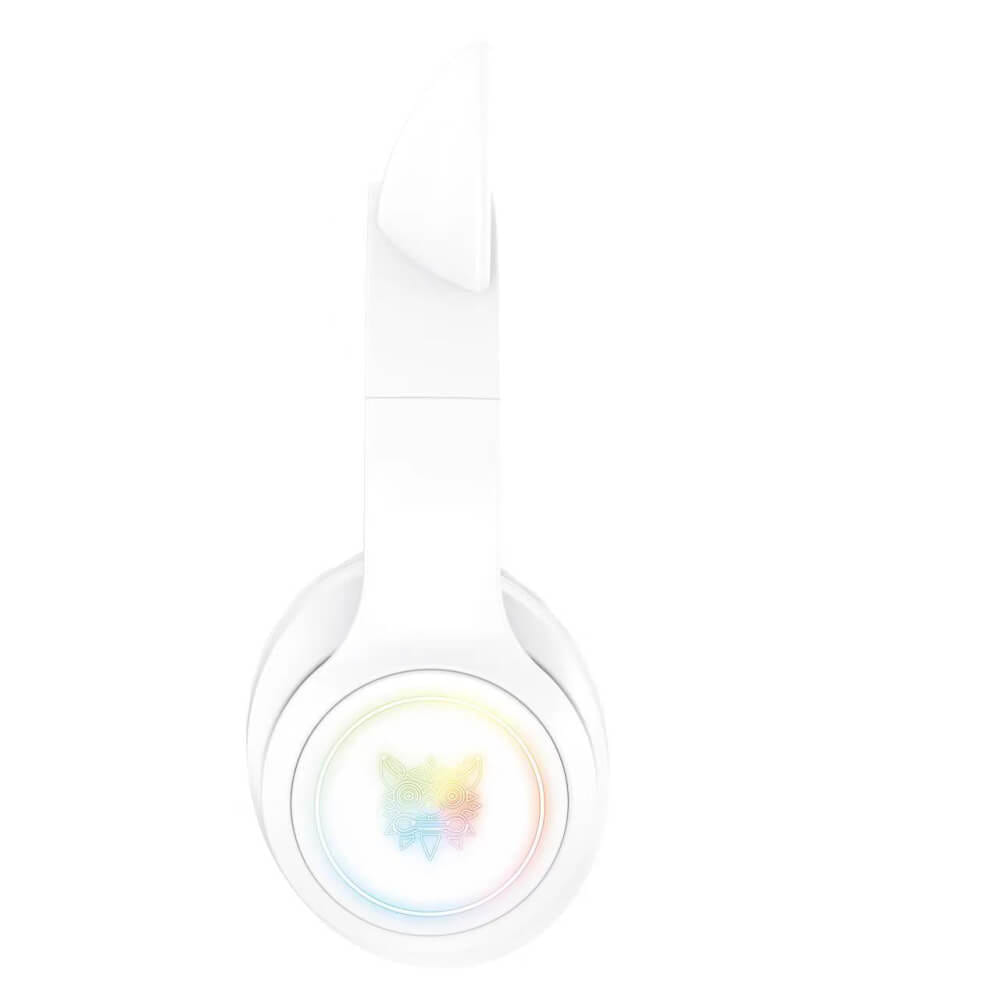 หูฟังเกมมิ่งไร้สาย ONIKUMA B90 RGB CAT EAR WIRELESS GAMING HEADSET - สีขาว_2